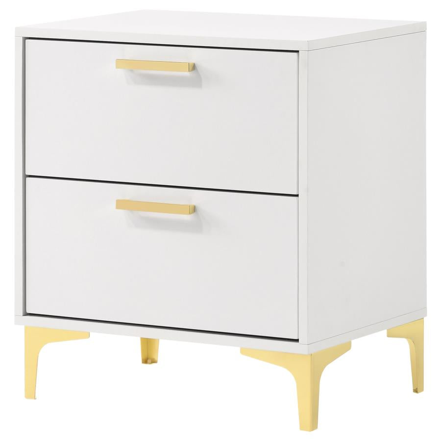 KENDALL 2-DRAWER NIGHTSTAND WHITE