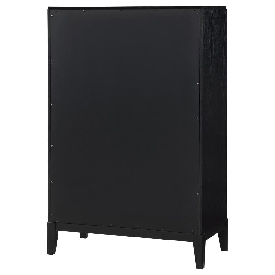 BROOKMEAD 5-DRAWER BEDROOM CHEST BLACK