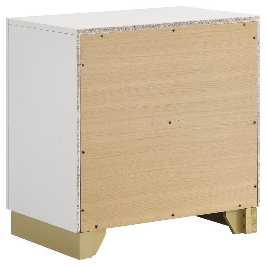 CARAWAY 2-DRAWER NIGHTSTAND WHITE