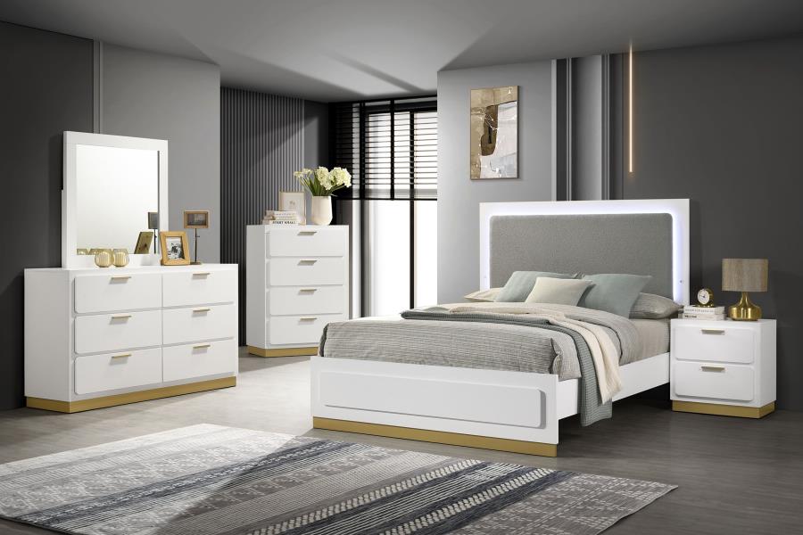 CARAWAY 2-DRAWER NIGHTSTAND WHITE
