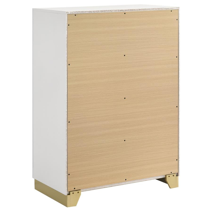 CARAWAY 4-DRAWER BEDROOM CHEST WHITE