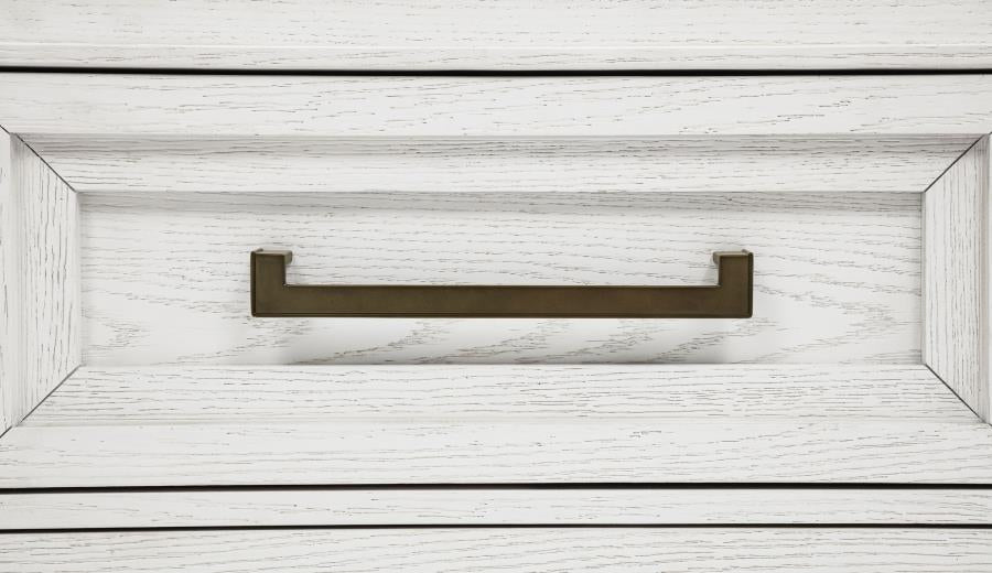 MARIELLE 5-DRAWER BEDROOM CHEST DISTRESSED WHITE