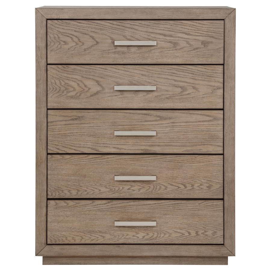 KENORA 5-DRAWER BEDROOM CHEST BARLEY BROWN