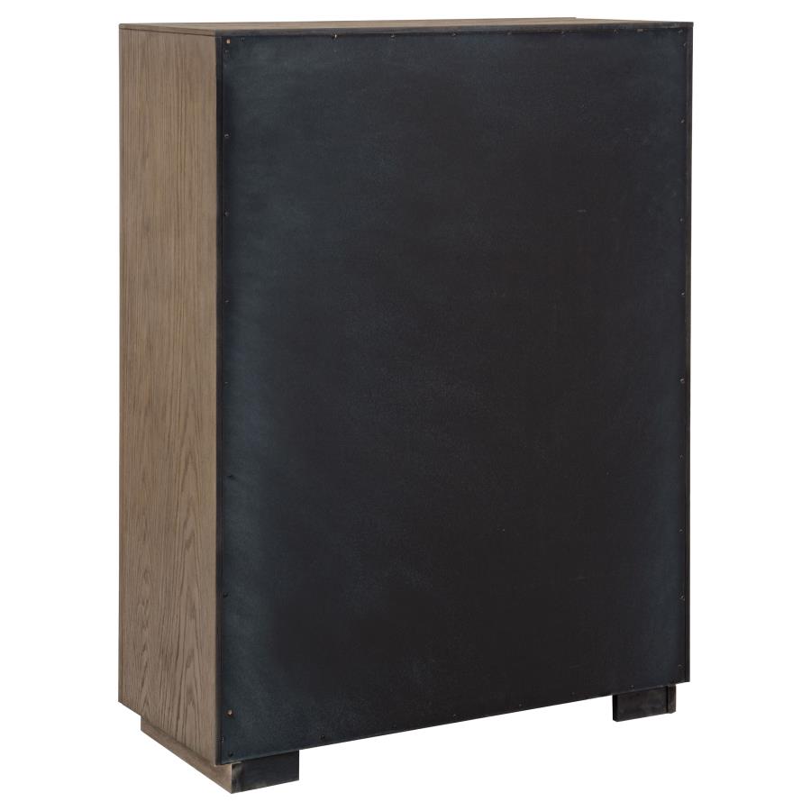 KENORA 5-DRAWER BEDROOM CHEST BARLEY BROWN