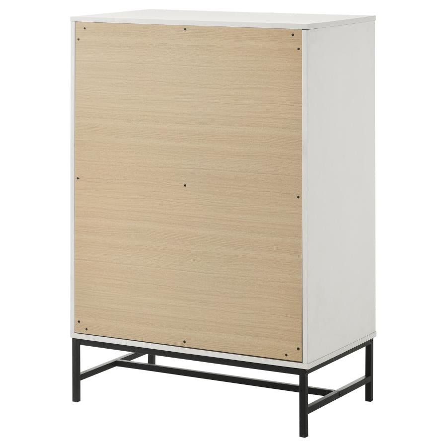SONORA 4-DRAWER BEDROOM CHEST WHITE