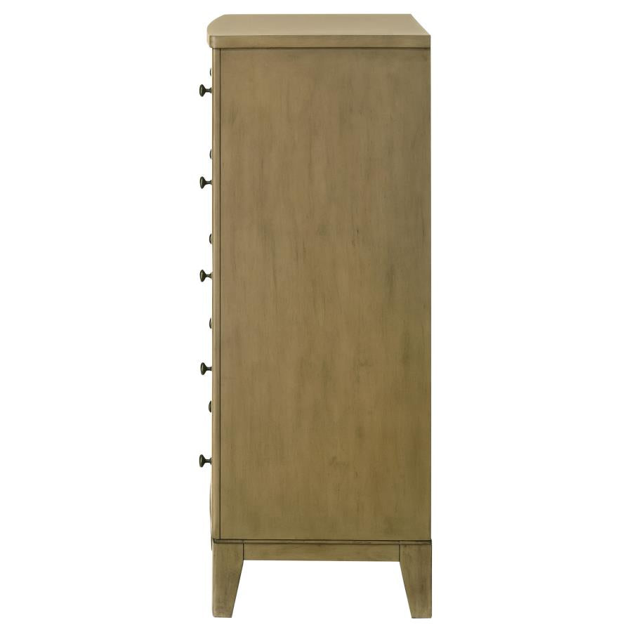 GRANADA 5-DRAWER BEDROOM CHEST OF DRAWERS NATURAL PINE