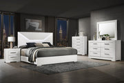 IVES 5-PIECE BEDROOM SET WHITE HIGH GLOSS