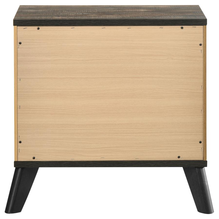 KAYWOOD 2-DRAWER NIGHTSTAND BEDSIDE TABLE NATURAL PINE