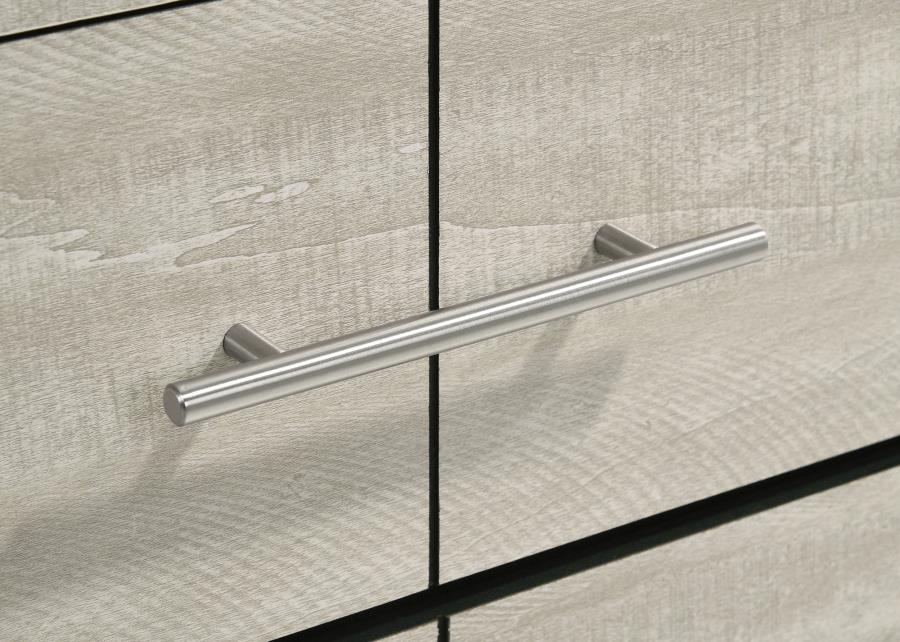 TRENTON 4-DRAWER BEDROOM CHEST OF DRAWERS RUSTIC CREAM