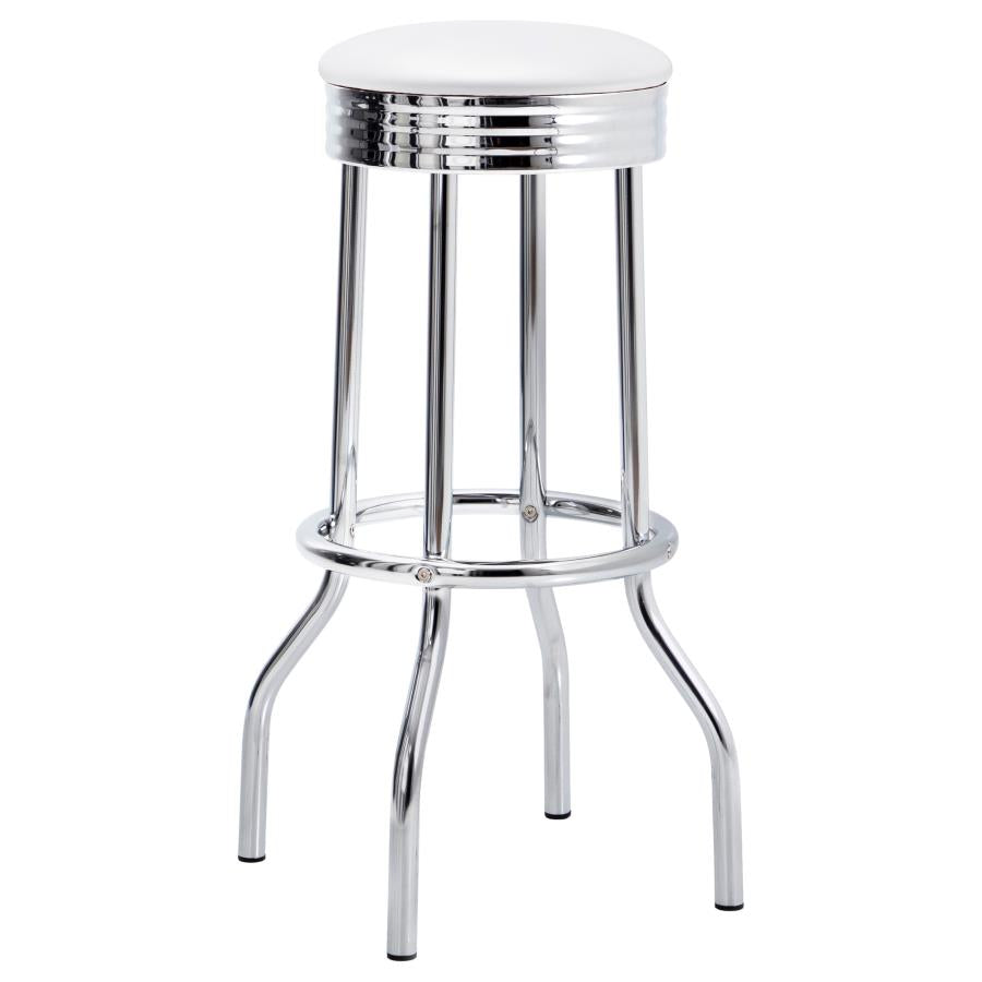 RETRO 3-PIECE ROUND 1950S BISTRO PUB BAR TABLE SET