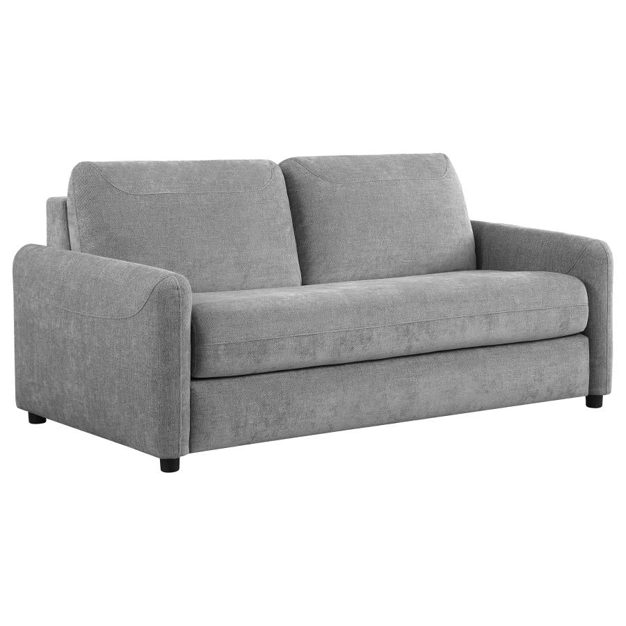 RYLIE UPHOLSTERED SOFA SLEEPER WITH QUEEN MATTRESS GREY