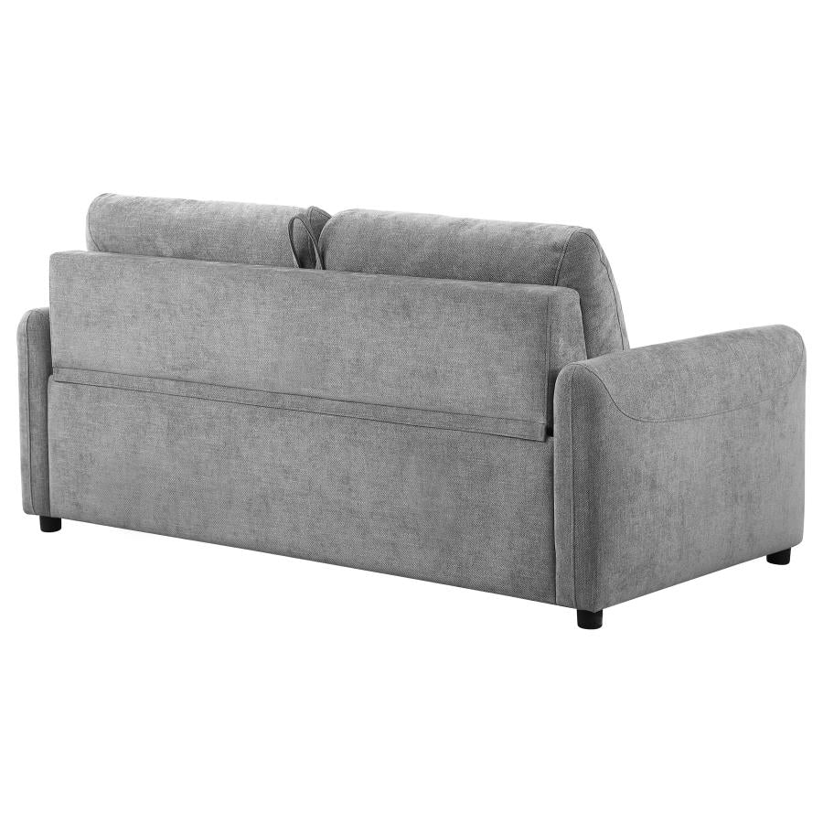 RYLIE UPHOLSTERED SOFA SLEEPER WITH QUEEN MATTRESS GREY