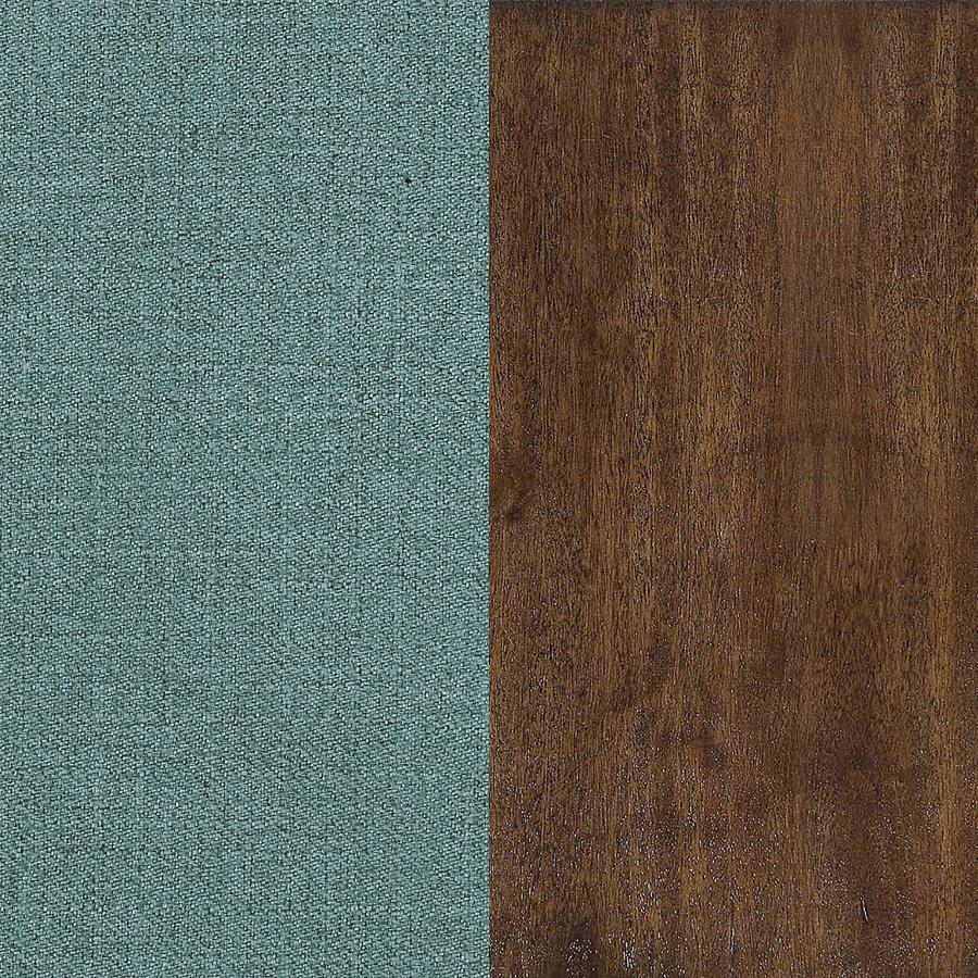 CAUFIELD UPHOLSTERED CONVERTIBLE SOFA BED TURQUOISE BLUE