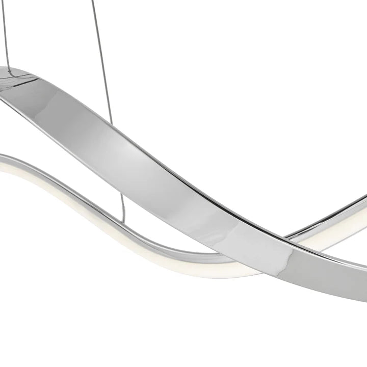 XIAMEN LED ADJUSTABLE CHANDELIER // CHROME