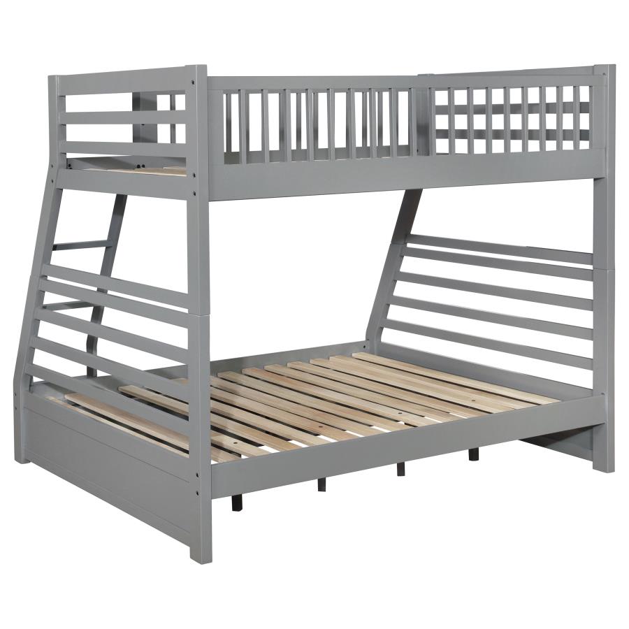 ASHTON 2-DRAWER WOOD TWIN OVER FULL BUNK BED
