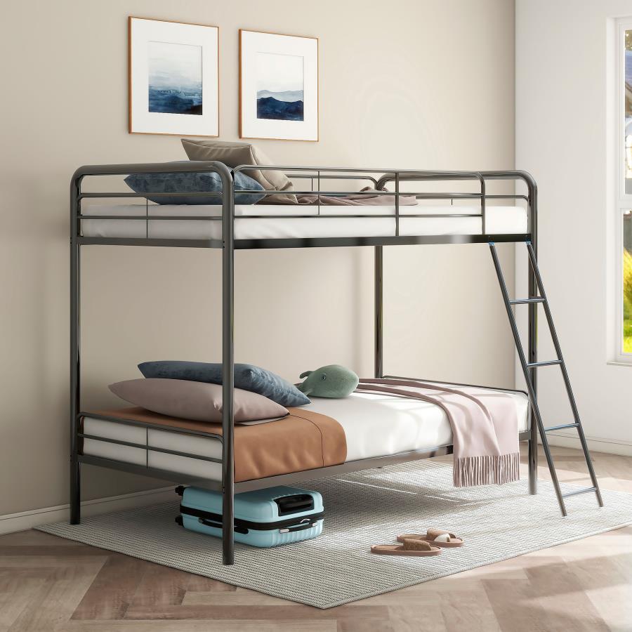 CARSON METAL TWIN OVER TWIN BUNK BED