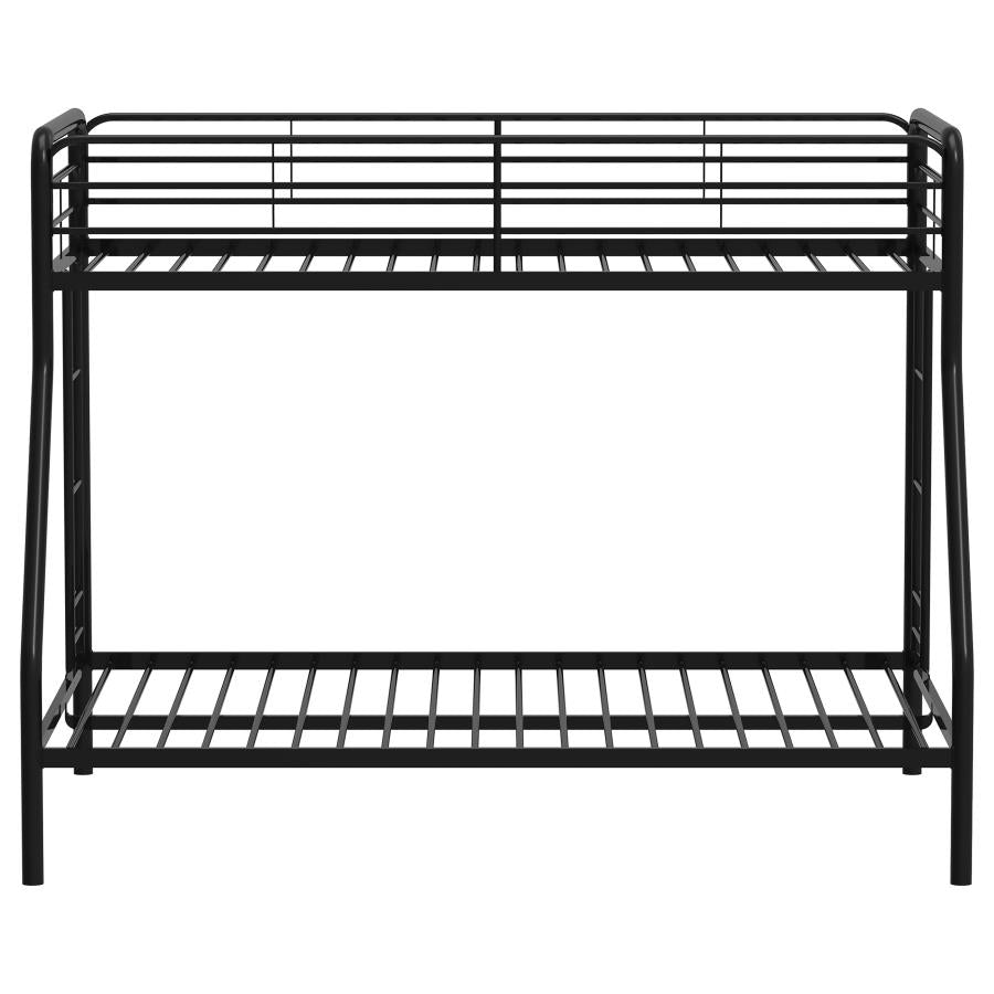 CARSON METAL TWIN OVER FULL BUNK BED GLOSSY