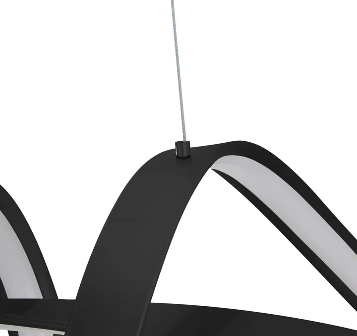 BUCHAREST INTEGRATED LED CHANDELIER // BLACK