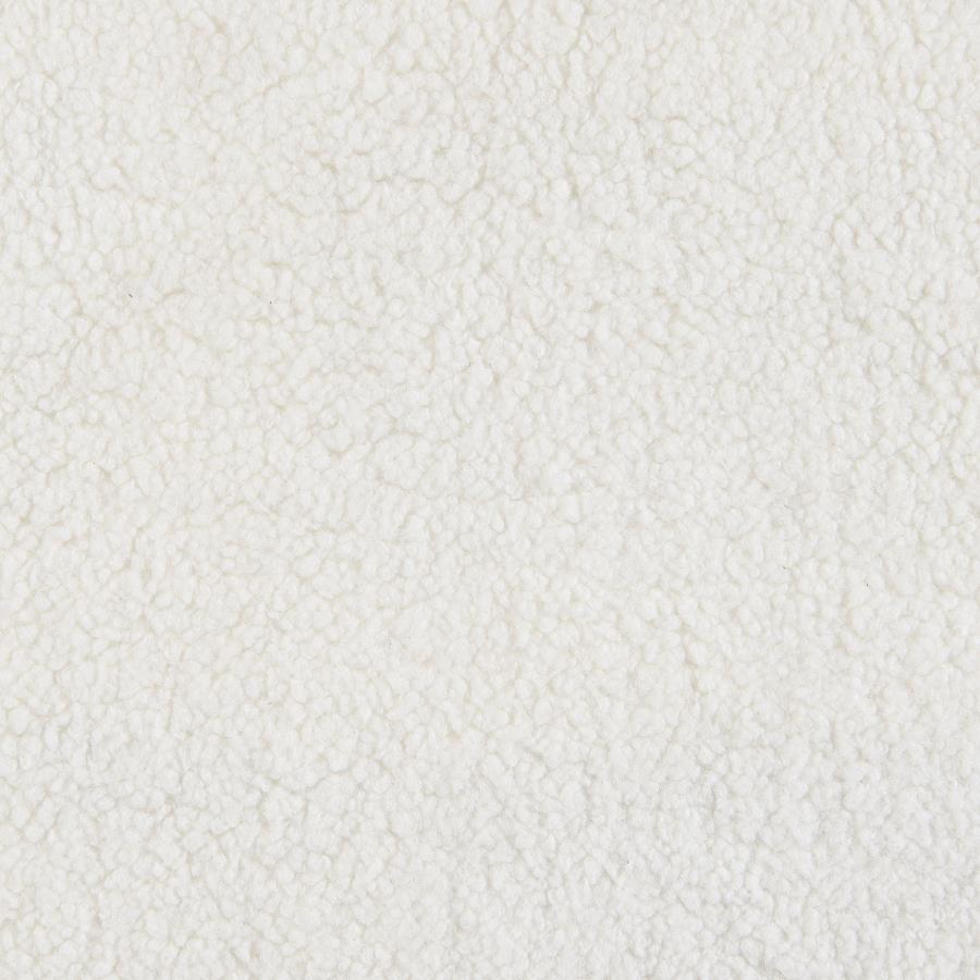 ISABELLA FAUX SHEEPSKIN UPHOLSTERED LOVESEAT NATURAL