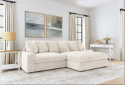 BLAINE UPHOLSTERED REVERSIBLE CHAISE SECTIONAL SOFA SAND