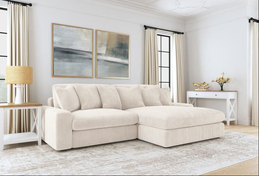 BLAINE UPHOLSTERED REVERSIBLE CHAISE SECTIONAL SOFA SAND