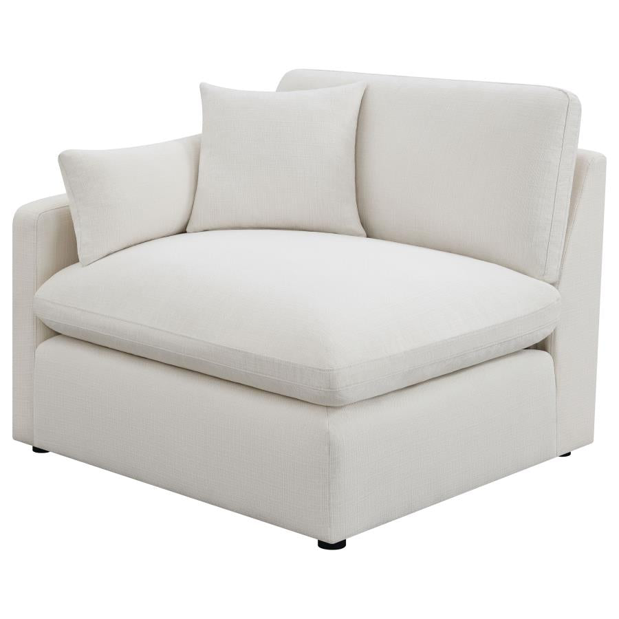 HOBSON 6-PIECE UPHOLSTERED MODULAR SECTIONAL SOFA IVORY