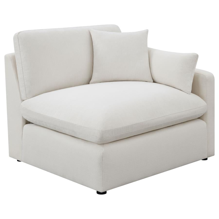 HOBSON 6-PIECE UPHOLSTERED MODULAR SECTIONAL SOFA IVORY