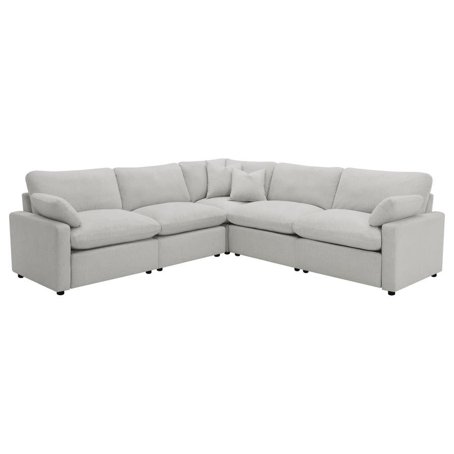COLLINS 5-PIECE MODULAR POWER RECLINING SECTIONAL GREY