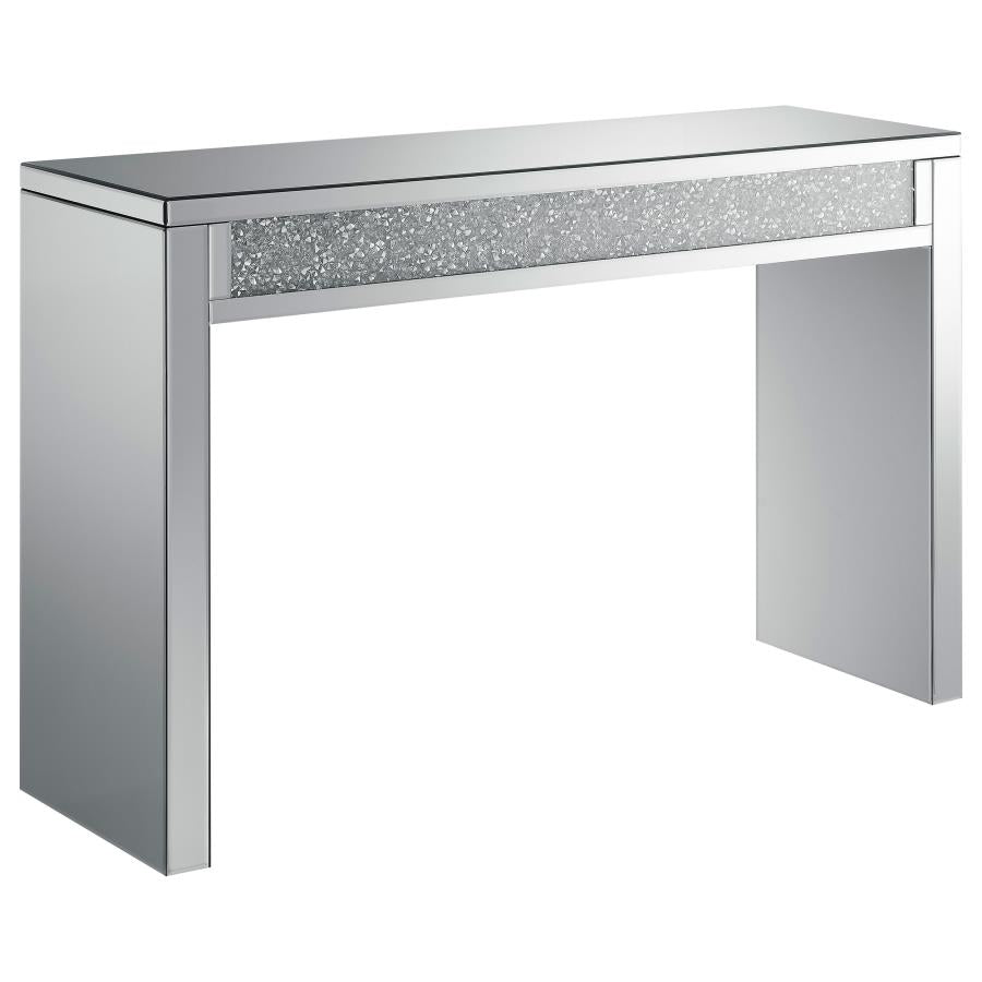 GILLIAN MIRRORED ACRYLIC ENTRYWAY CONSOLE TABLE SILVER