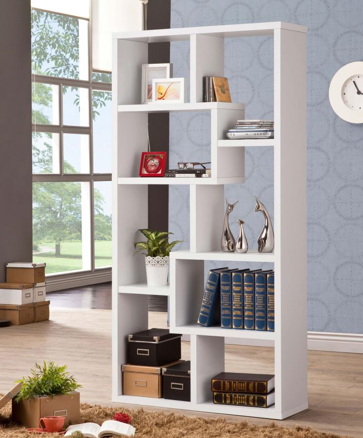 THEO 71-INCH 7-SHELF BOOKSHELF