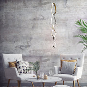 PRAGUE VERTICAL CHANDELIER // GOLD AND CHROME