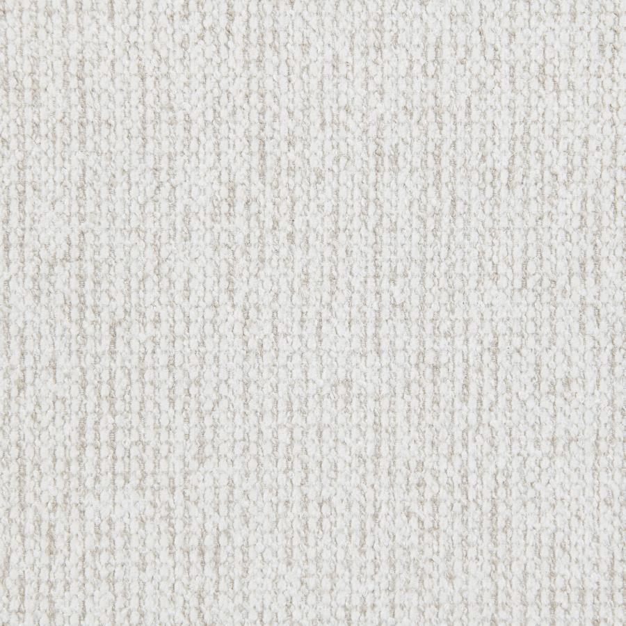GENEVA BOUCLE UPHOLSTERED WOOD ARM ACCENT CHAIR SAND