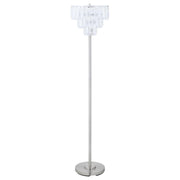 ANYA 61-INCH HANGING CRYSTAL METAL FLOOR LAMP CHROME