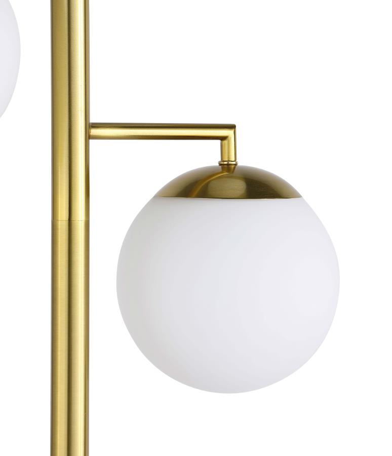 SENA 66-INCH SPHERICAL BULB TREE METAL FLOOR LAMP GOLD