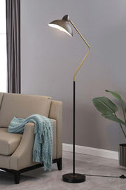 LUCIEN 69-INCH DOME SHADE METAL TASK FLOOR LAMP BLACK