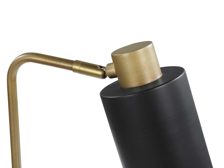 CHERISE 18-INCH ADJUSTABLE ANGLE TABLE LAMP ANTIQUE BRASS