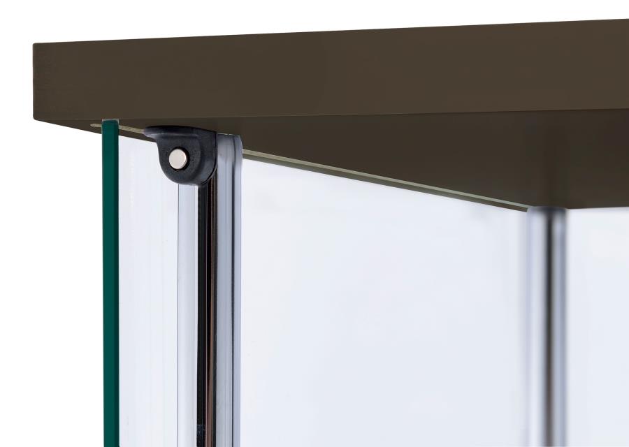 BELLATRIX 4-SHELF CLEAR GLASS CURIO