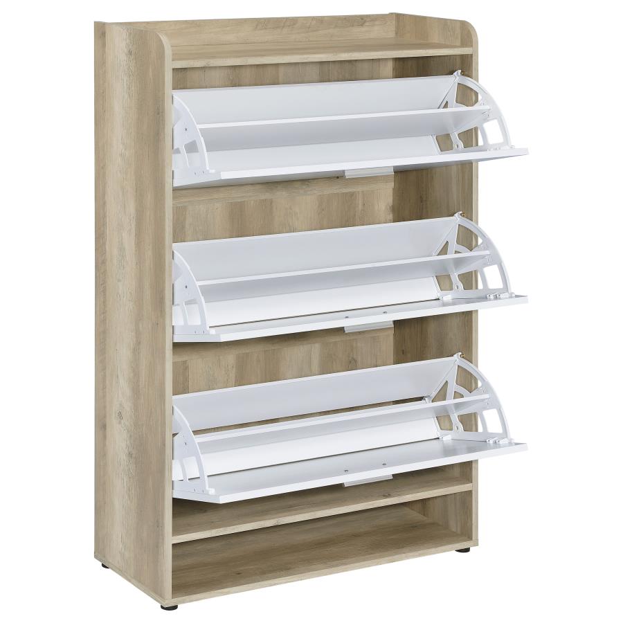 DENIA 3-TIER ENGINEERED WOOD SHOE CABINET