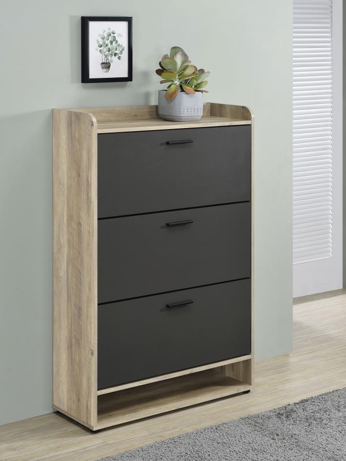 DENIA 3-TIER ENGINEERED WOOD SHOE CABINET