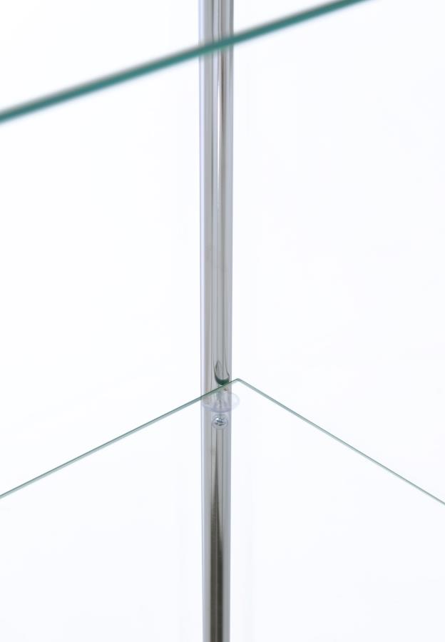 BELLATRIX 4-SHELF CLEAR GLASS CURIO