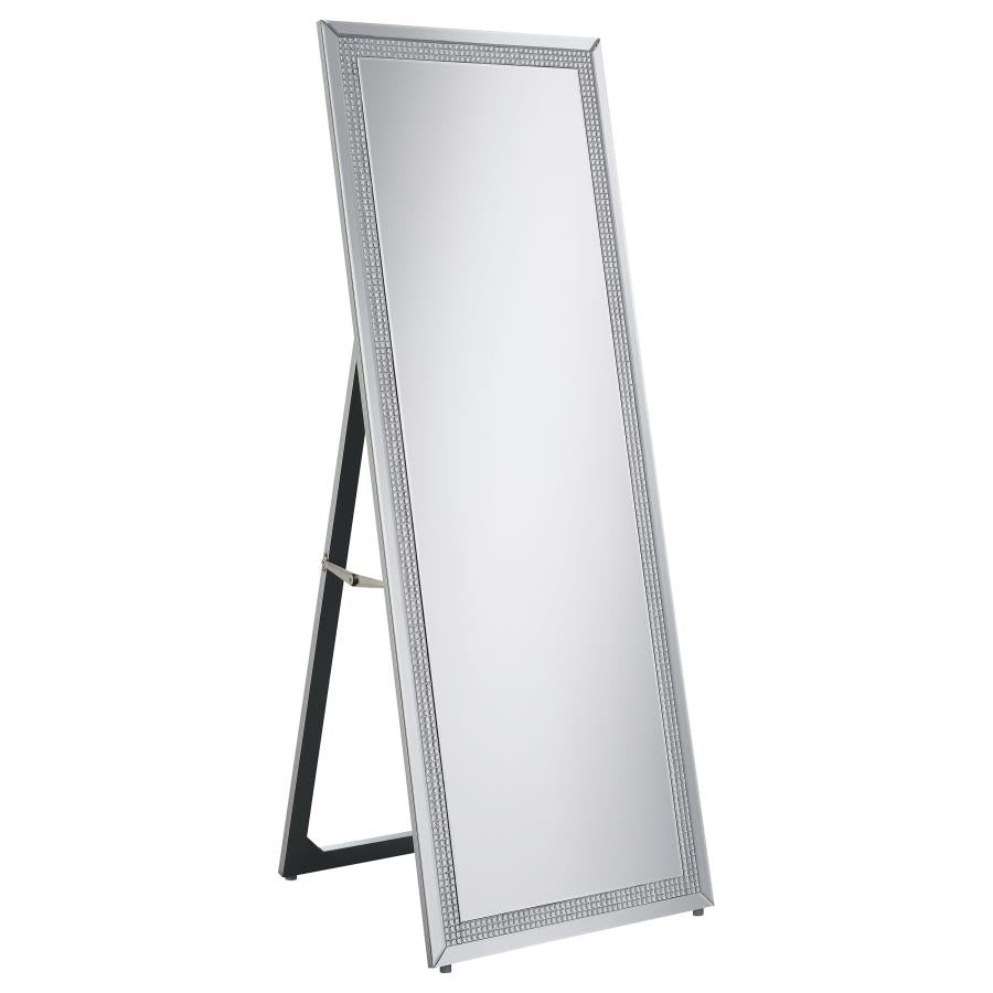 GIDDISH 24 X 64 INCH FULL LENGTH STANDING MIRROR SILVER