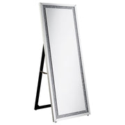 SERAPHINA 24 X 64 INCH ACRYLIC FRAMED STANDING MIRROR SILVER