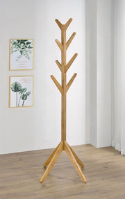 MARGARET SOLID WOOD COAT RACK CLOTHING HANGER NATURAL OAK