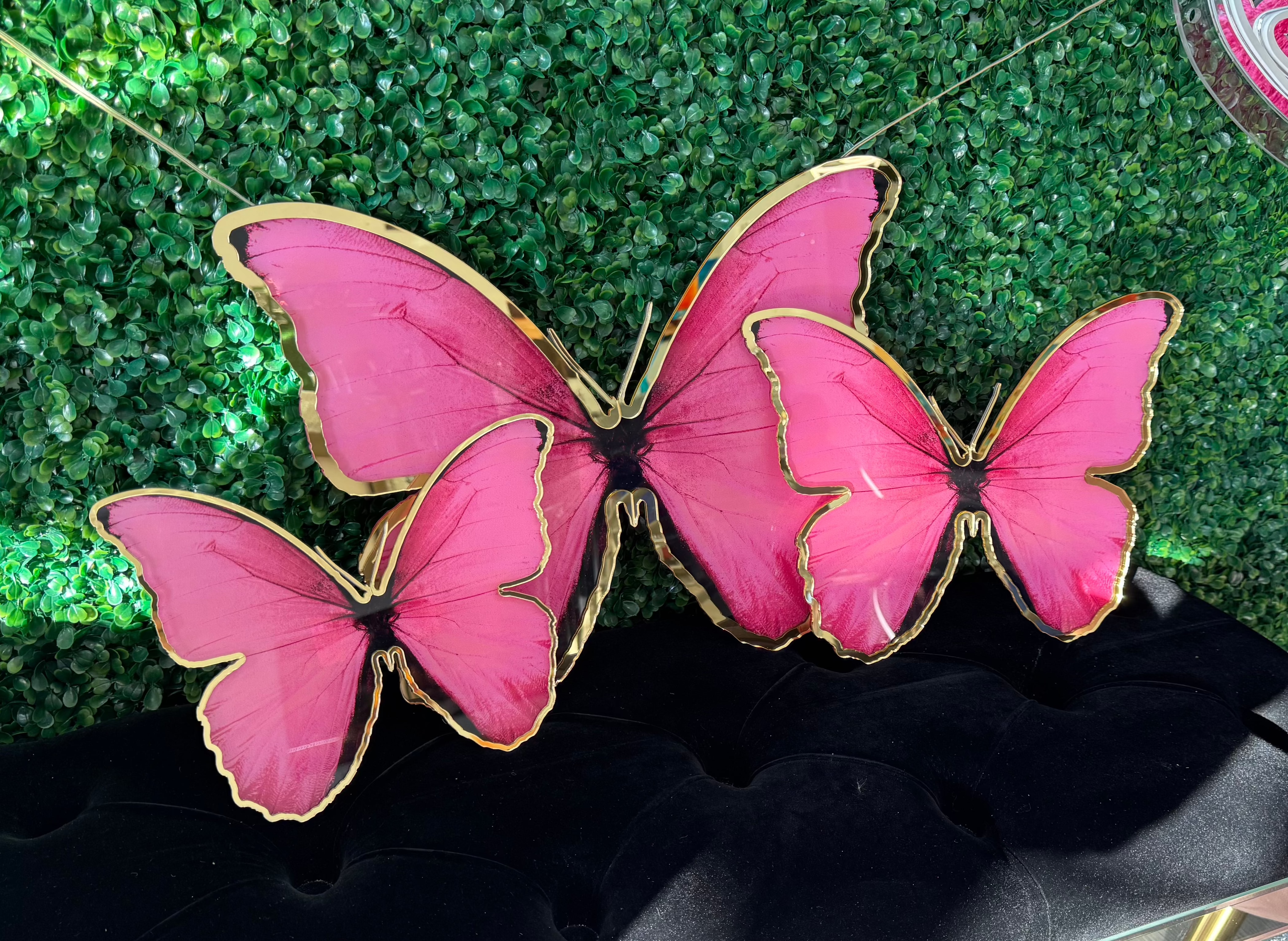 3 PCS SET ACRYLIC BUTTERFLY WITH MIRROR