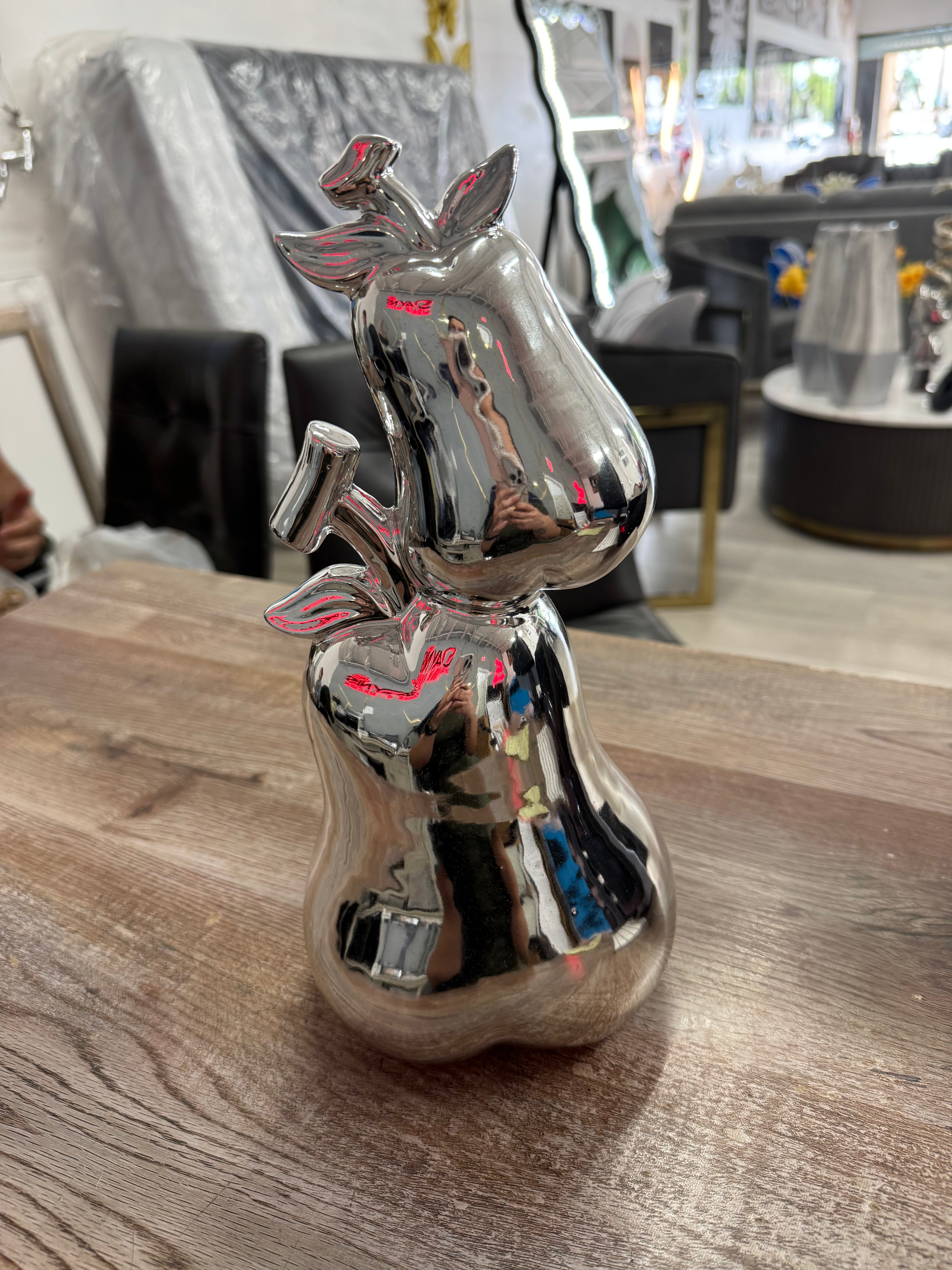 CERAMIC PEAR SCULPTURE