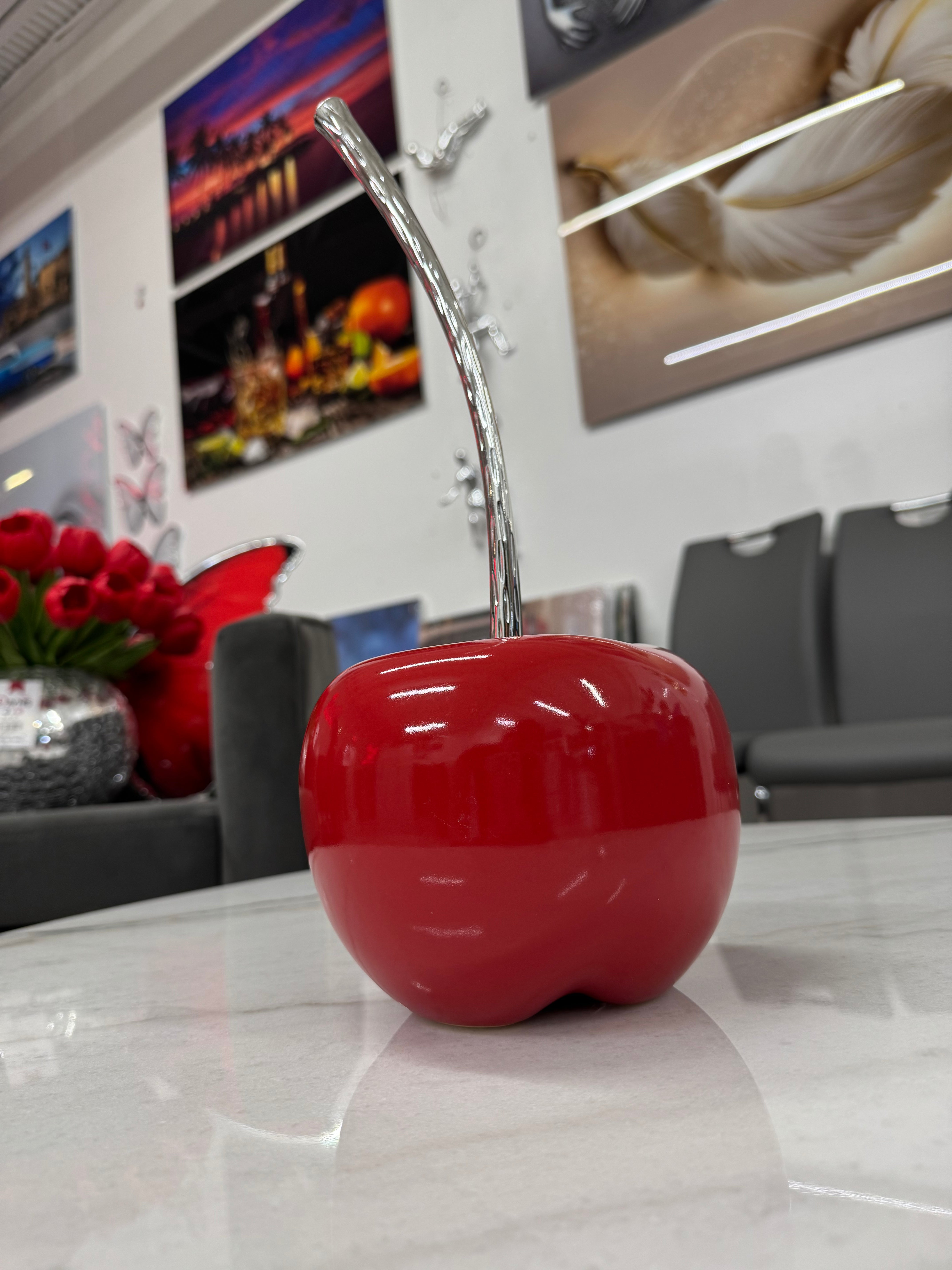 RED CHERRY SCULTURE
