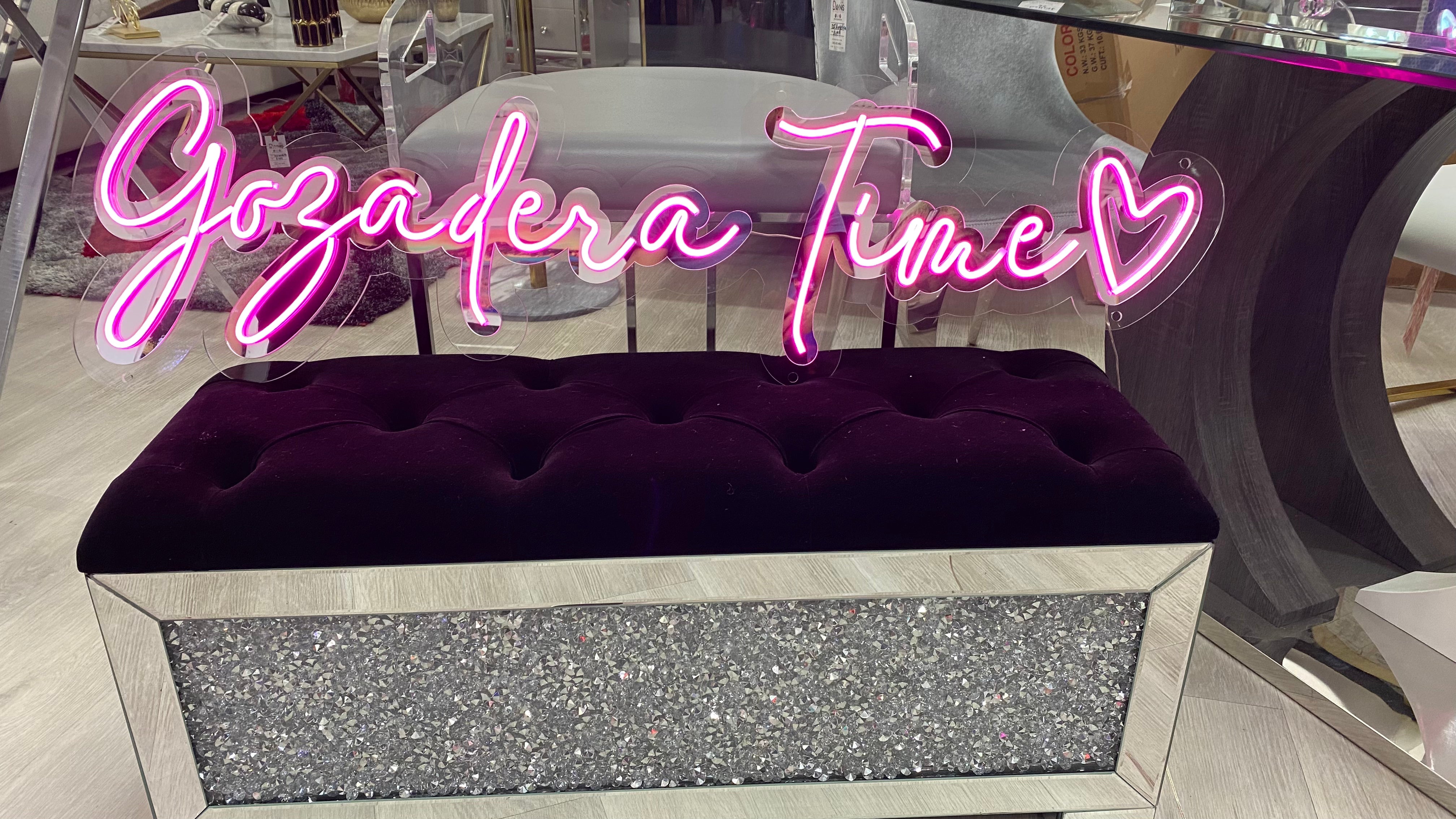 "Gozadera time" LED SIGN