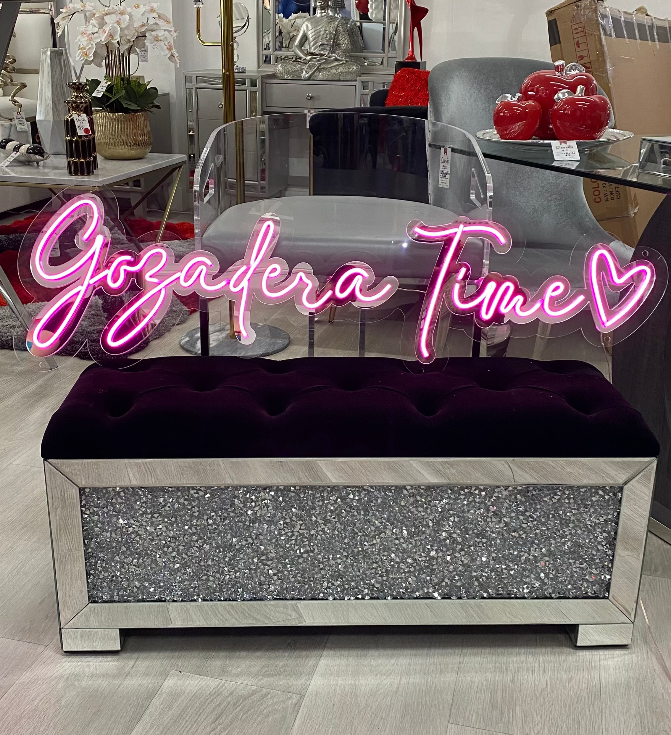 "Gozadera time" LED SIGN