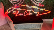 ISLAND OF CUBA LED SIGN WITH MIRROR