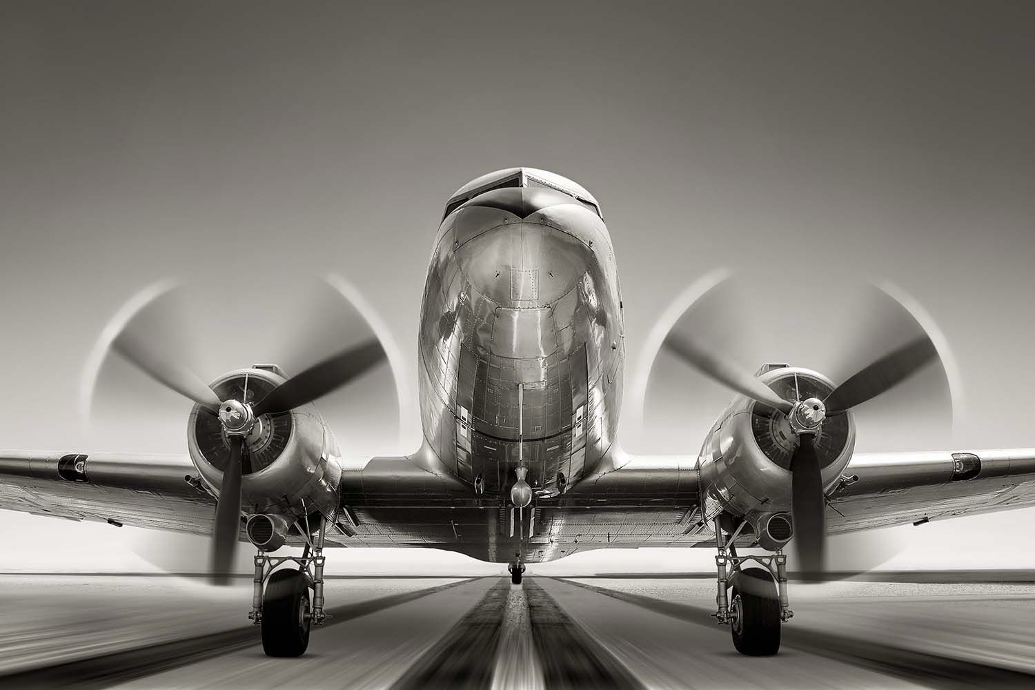 COMMERCIAL AIRPLANE TAKING OFF